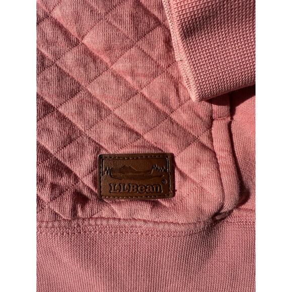 L.L. Bean Quarter Zip Pull Over in Rose Wash Size Medium - Picture 5 of 6